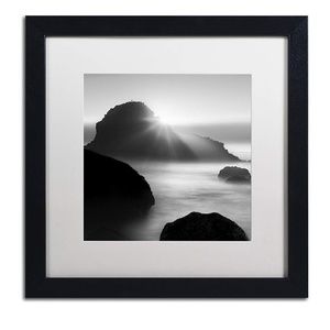 NWOT Long Sunset at Indian Beach Framed Art